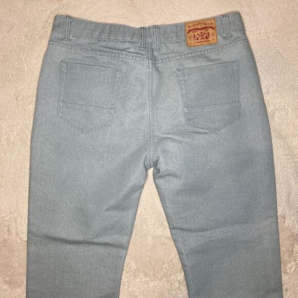 Switch Premium Denim Straight Leg Blue/Green Jeans Men’s Actual Size W41 L33 - Picture 6 of 7
